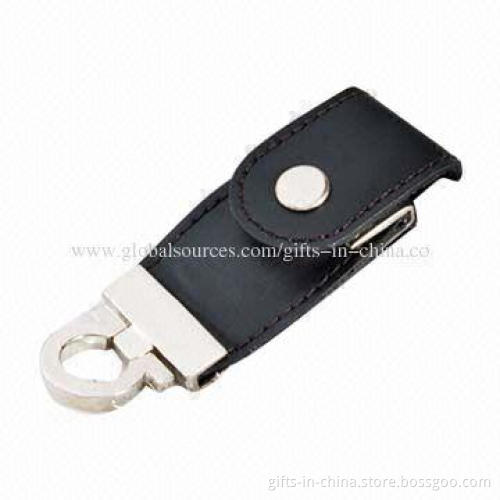1-64GB Promotional Leather USB Memory Stick